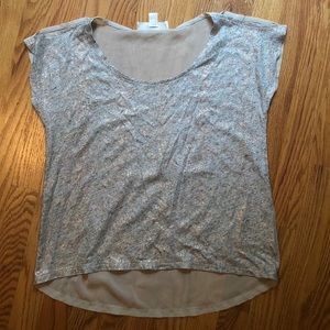 Decree Gold Sheer Back Top
